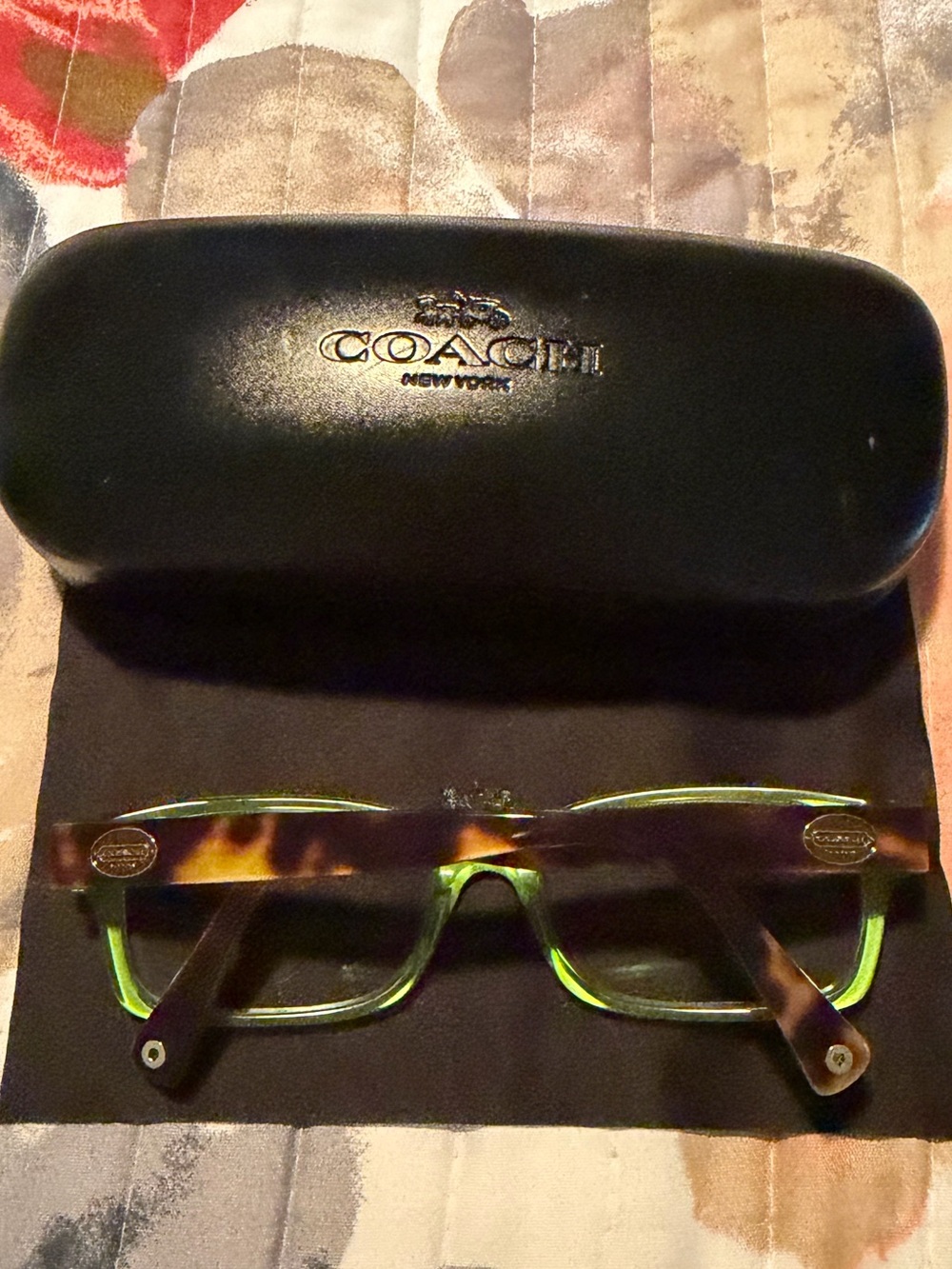 EUC Coach Eyeglass Frames 5117 Tortoise Green